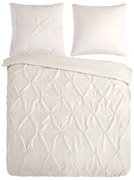 Krémové predĺžené obliečky na dvojlôžko z mikrovlákna 200x220 cm Pure Elegance – Good Morning