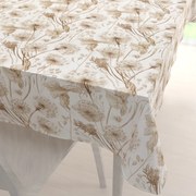 Biante Bavlnený obdĺžnikový obrus Sandra SA-518 Jesenné púpavy na bielom 50x100 cm