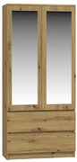 Skriňa SS-90 zrkadlo dub artisan