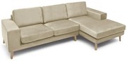 Krémová rohová sedacia súprava MOON Varianta: Pravý roh