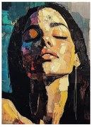 Obraz s ručne maľovanými prvkami 70x100 cm Vivian – Styler