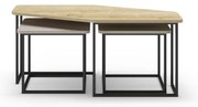 Konferenčné stolíky v súprave 3 ks 60x111,5 cm Zoya – Marckeric