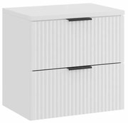 Závesná skrinka pod umývadlo Casad s doskou 60 cm biela