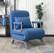 Polohovacie kreslo/lehátko Falun šedé