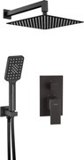 Deante Cascada Anemon Bis, podomietková sprchová sada, čierna, NAC_N9MP