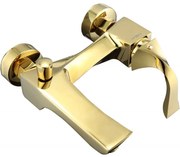 Mexen Estrella, nástenná vaňová batéria, zlatá lesklá, 72330-50