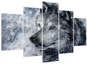 Obraz - Kreslený vlk (150x105 cm)