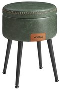 Taburetka s odkladacím priestorom – zelená