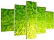 Obraz žltozelených kostičiek (150x105 cm)