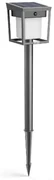 Philips Blaise UltraEfficient Solar LED stĺpik sosenzorom antracitová, 1,5 W, 250/20 lm, 3000 K