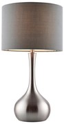 Endon 61192 - Stmievačka stolná lampa PICCADILLY 1xE14/40W/230V matný chróm/šedá