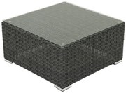 DEOKORK Ratanový stolík/taburet SEVILLA (antracit)