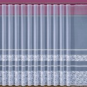 Žakarová záclona 618/D349/140 biely. Tovar na mieru