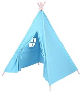 Detský indiánsky stan, rôzne farby- modrý