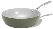 Elmich Nepriľnavá keramická Wok panvica Vital Ø 26 cm - olivovozelená