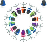 Rastúca stolička FUXO S-LINE V-LINE poťah SUEDINE vzory