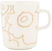 Hrnček Oiva Piirto Unikko 0,25l, bielo-zlatý