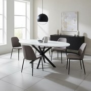 Jedálenský stôl GASTON | biely mramor