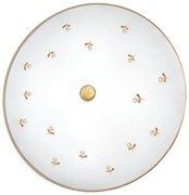 Kolarz 731.U14.4.160 - Nástenné svietidlo NONNA 4xE27/60W/230V, priemer 54 cm, kvetinový motív, ružové zlato