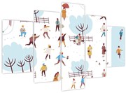 Obraz - Veselá zima (150x105 cm)