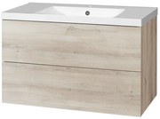 Mereo Mereo, Aira, kúpeľňová skrinka s umývadlom z liateho mramoru 101 cm, MER-CN722M