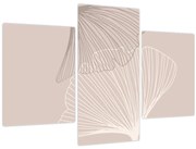 Obraz - Béžové listy N⁰2 (90x60 cm)