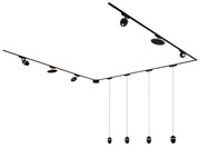 Koľajnicový systém s 10 svetlami čierny 1-fázový - Magnetic Eggy Puk