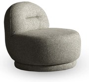 Sivo-hnedé kreslo Ovo – Miuform