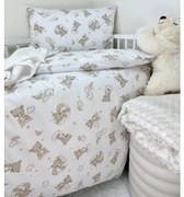 INTERMEDIC SK Posteľná obliečka do postieľky Teddy - hnedá 90x130/45x65 cm