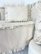 Set do kočíka béžový – deka a vankúšik, obojstranný 100% bavlna a hebká minky, pohodlie pre bábätko