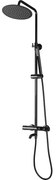 Sprchová súprava  s termostatom Rea Lungo čierna metalická