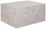 Béžový konferenčný stolík v dekore mramoru 60x80 cm Prague – House Nordic