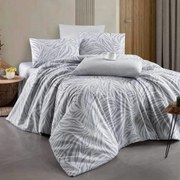 Obliečky bavlnené Belinda sivá 200x140cm+90x70cm TiaHome