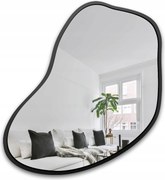 Zrkadlo v čiernom ráme Kwarc 189x200 organické na stenu