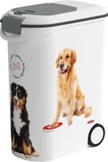 CURVER Zásobník a kontajner na krmivo pre psov, tesniaci s kolieskom, XXL (54l, 20kg krmiva)