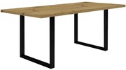 Stôl Tarazjus 180 cm TBLT443-D78-904 artisan/čierny