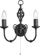 Searchlight 3380-2 - Nástenné svietidlo ZANZIBAR 2xE14/60W/230V