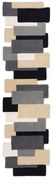 Sivý vlnený behúň 60x230 cm Collage – Flair Rugs