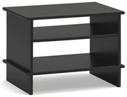 Čierny nočný stolík s poličkami Inari – Teulat