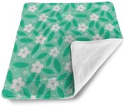 Sablio Deka pre bábätko Biele kvety s lístkami - 80x100 cm