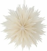 Dekorácia závesná papierová hviezda Ice, 50 cm, biela