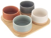 Servírovacia súprava z kameniny v prírodnej farbe 4 ks – Orion