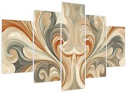 Obraz - Vír v zemitých farbách (150x105 cm)