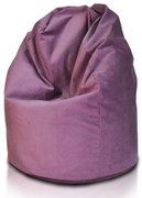 INTERMEDIC SK - Sedací vak Mega Sako z plyšu 135 cm | pastelový vak na leňošenie, 340 l Farba: A045 - Fialová svetlá