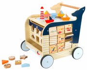 Small Foot Drevené chodítko Veľryba