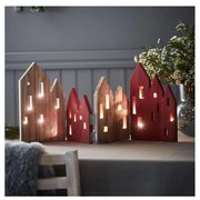 Markslöjd 705743 - LED Vianočná dekorácia VIEW LED/0,9W/3V drevo/červená