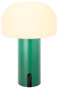 Biela/zelená LED stolová lampa (výška 22,5 cm) Styles – Villa Collection