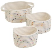 Látkové košíky v súprave 3 ks 30x18x14 cm – Casa Selección