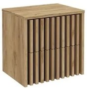 Kúpeľňová skrinka s krycou doskou SAT Delano 60x56x45 cm dub mat DELANO60ZDCDE