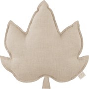 Ľanový vankúš javorový list prírodný 43x43 cm